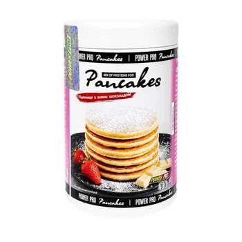 Протеїнова суміш для панкейків Power Pro Pancakes Protein, 400 грам - Білий шоколад-полуниця