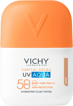 Fluid przeciwsłoneczny do twarzy Vichy Capital Soleil UV Aqua SPF50+ tonujący Light 50 ml (3337875940214)