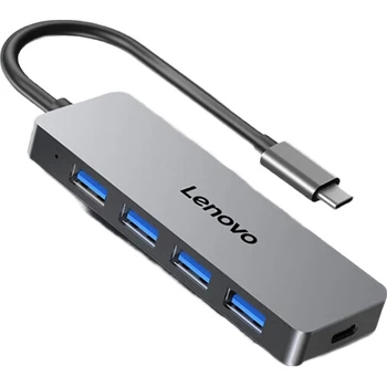 Хаб Lenovo Type-C USB 3.0 подовжувальний 4 входи для ноутбуків