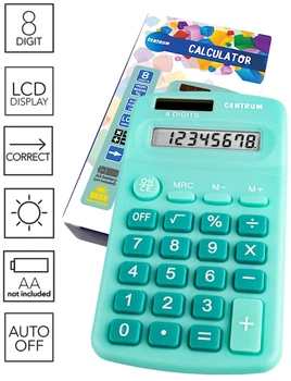 Калькулятор Centrum 83408 карманный бирюзовый (2000998497453)