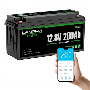 Аккумулятор LifePo4 200Ah 12V 2560Wh LANPWR с Bluetooth для ИБП ( Литий железо фосфатный ) BMS (AKBS08)