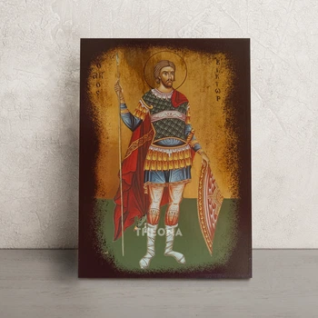 Именная икона Святого Виктора Дамасского 14 × 20 см