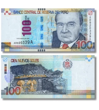 Банкнота 100 соль Перу 2009 рік UNC