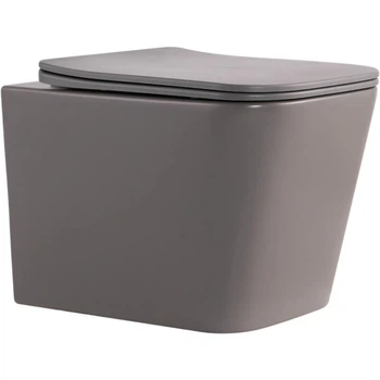 Унітаз підвісний Qtap Tern Ultra Quiet 520×345×325 мм з сидінням Slim Duroplast сірий (QTTER26SG49000)