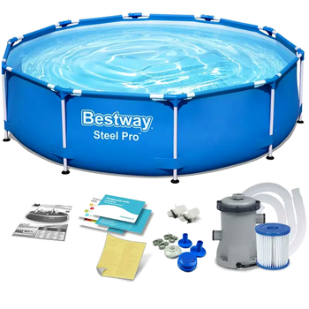 Басейн каркасний 305х76 см 4678 л DuraPlus для дачі Bestway