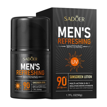 Лосьйон сонцезахисний Sadoer 50г SPF90+ чоловічий відбілюючий