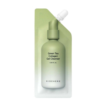 HIDEHERE Гель для умывания с зеленым чаем и коллагеном 25 мл Green Tea Collagen Gel Cleanser