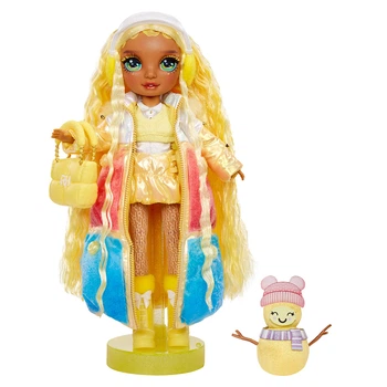 Лялька Rainbow High Winter Wonderland з аксесуарами для гри 28 см жовта FK-0645