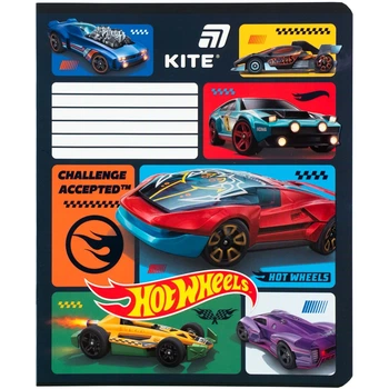 Зошит учнівський Hot Wheels Kite HW26-234 12 аркушів Різнокольоровий shop (4063276363916)