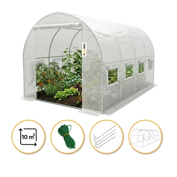 Теплица LEOBRO Garden 10м² White полиэтилен 400х250х200 см