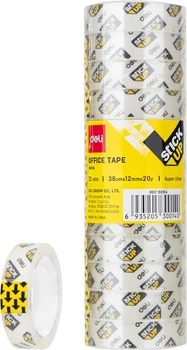 Лента канцелярская Deli E30014 StickUp прозрачная 12 мм х 18 м 38 мкм 1 шт. (2000400811594)