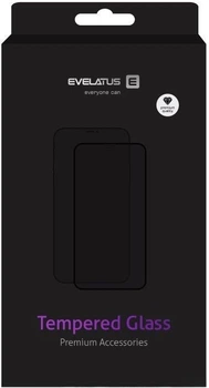 Szkło hartowane Evelatus 2.5D Full Cover Japan Glue Glass Anti-Static do Apple iPhone 7/8/SE2020/SE2022 Black (EVE976869)