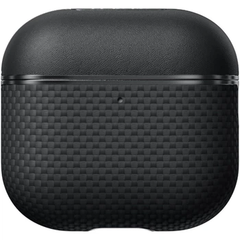 Чехол Pitaka Aramid Fiber Magnetic Case для Apple AirPods 4 Black/Gray (APM2404) [170965]