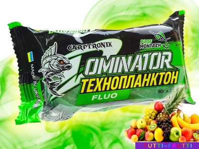 Технопланктон CARPTRONIK (Prof Montazh) Tutti-Frutti DOMINATOR FLUORO 2×90 г