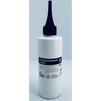 Спирт ізопропіловий 99.9% IPA 200мл з носиком тара HDPE - 742486
