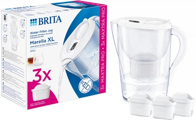 Фільтр-глечик Brita Marella XL MXpro білий + 3 картриджі (1052782)