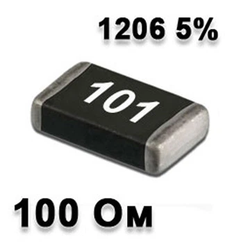 Резистор SMD 100R 1206 5% - 737233