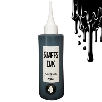 Краска для маркеров Graffs Ink Black (Черный) 200 мл