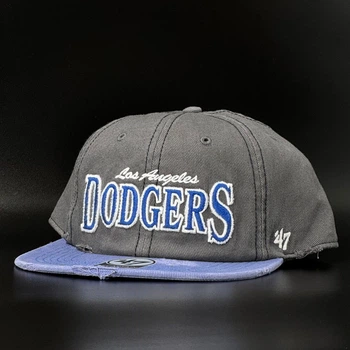 Серая кепка 47 Brand LA Dodgers Cragged CAPTAIN RL B-CRGED12HTP-T4