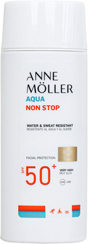 Fluid przeciwsłoneczny do twarzy Anne Moller Non Stop Aqua Spf 50+ 75 ml (8436034372660)