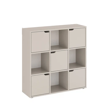 Книжный стеллаж KOMTO Кашемирс 9 секциями и 5 дверцами Shelf8 (p-186-2823)