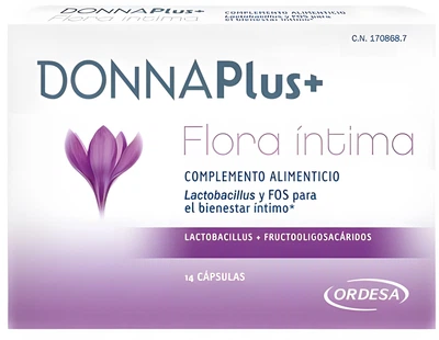 Suplement diety DonnaPlus Flora Intima Plus 14 kapsułek (8426594042448)
