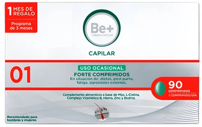 Suplement diety Cinfa Be+ Capilar Anticaida Uso Ocasional 90 tabletek (8470001851918)