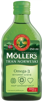 Suplement diety Mollers Tran Norweski 250 ml jabłkowy (7070866028756)
