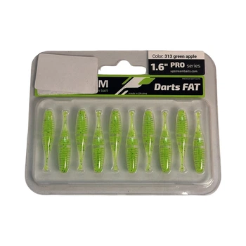 Силикон UPSTREAM Darts Fat (10шт.) #313 green apple ,DARF1.6_313