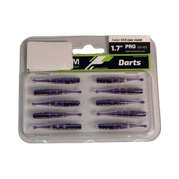 Силикон UPSTREAM Darts 1.7" (10шт) #510 new violet ,DAR1.7_510