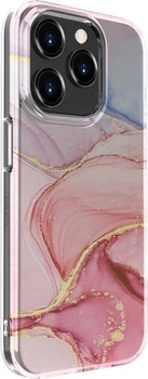 Etui na smartfon Evelatus PC Customized Print Design Marble do Apple iPhone 15 Pro Pink (EVEAPP15PRPPDP)