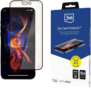 Szkło hybrydowe 3MK HardGlass Matt Max Privacy do Apple iPhone 16 Pro Max Transparent (5903108587273)