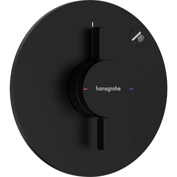 Смеситель для душа Hansgrohe DuoTurn S термостатический, черный матовый (75618670)
