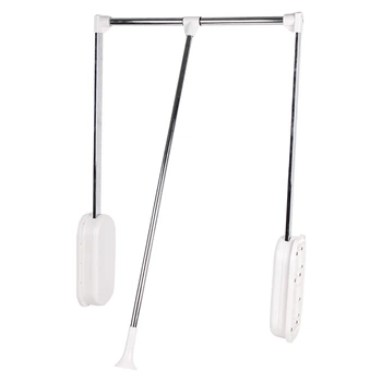 Гардеробный лифт Muller 600-830 мм хром/белый с доводчиком 12 кг (пантограф)