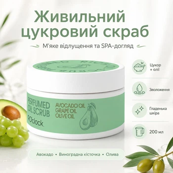 Скраб для тела питательный PERFUMED RICH OIL SCRUB, 200 мл. 9 O'clock OK-02-577