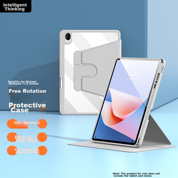 Чехол Zhisihui для Huawei MatePad 11.5S силиконовый прозрачный серый