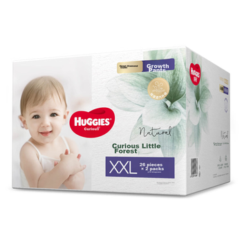 Подгузники-трусики Huggies Little Forest XXL (от 15 кг), 52 шт (2 x 26)