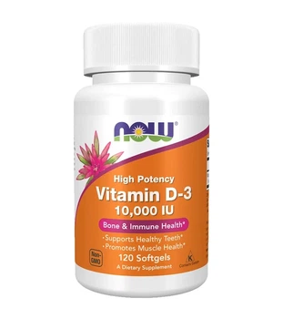 Витамин Д3 Now Foods (Vitamin D-3) 10000 МЕ 120 капсул