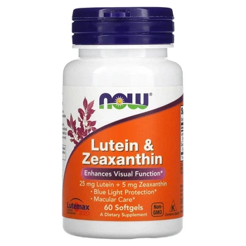 Лютеин и Зеаксантин Now Foods (Lutein&Zeaxanthin) 60 мягких желатиновых капсул
