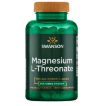 Магній Л-треонат Magnesium L-Theonate Swanson, 90 капсул
