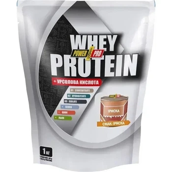 Сироватковий протеїн Whey Protein + урсолова кислота Power Pro згущене молоко, 1000 г