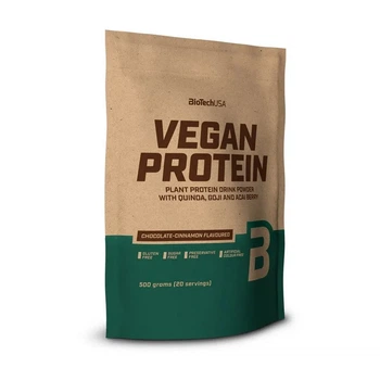 Изолят горохового и рисового протеина Vegan Protein, шоколад-корица, 500 г
