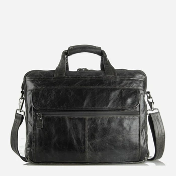 Сумка портфель мужская из натуральная кожи Vintage leather-14364 Темная хаки