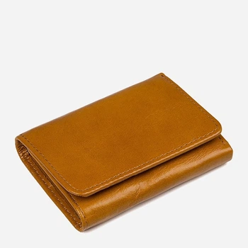 Кошелек кожаный для карточек Vintage 14597 Рыжий