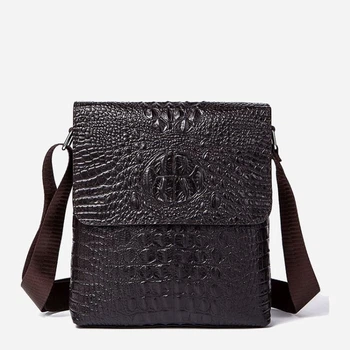 Сумка планшет через плечо мужская из натуральная кожи Vintage leather-14723 Коричневая