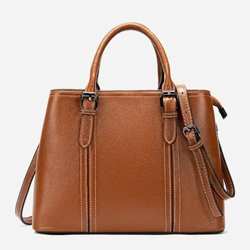 Сумка кросс боди через плечо женская из натуральная кожи Vintage leather-14875 Рыжяя