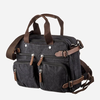 Сумка портфель мужская Vintage leather-20144 Черная