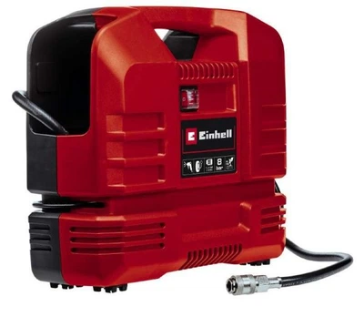 Компрессор воздушный Einhell tc-ac 190 of Set, безмасляный, 1100Вт, 190л/мин, 8бар, 5кг 4020660