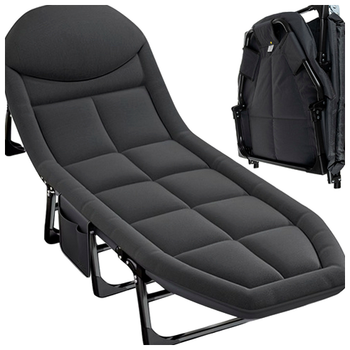 Складная кровать 200x65 см 150 кг для кемпинга серый Trizand PR-275