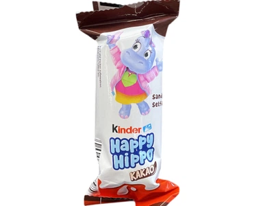 Вафельний батончик Kinder Happy Hippo Cocoa з молочно-какаовою начинкою 20,7 г (8000500423585)